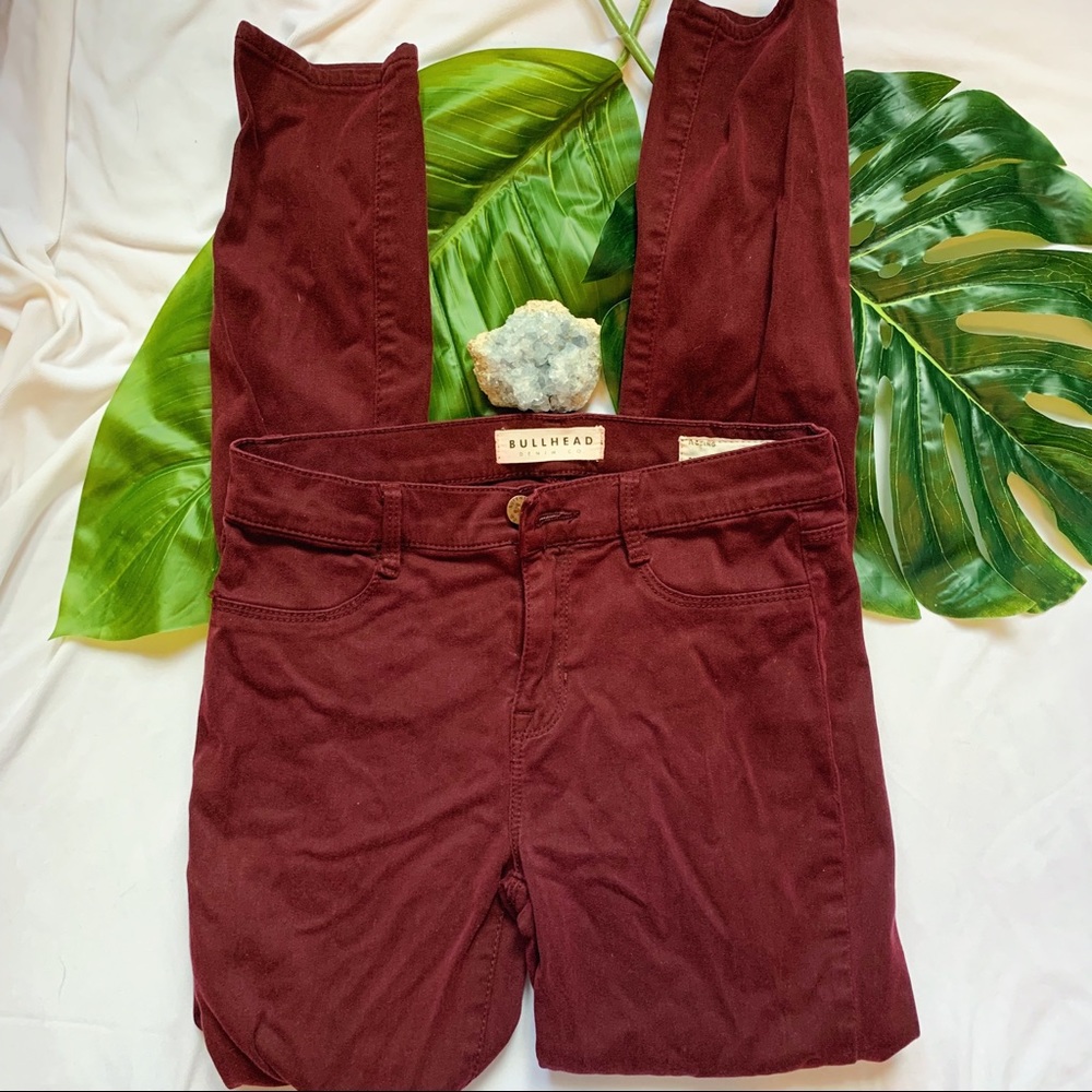 Bullhead Maroon Jegging